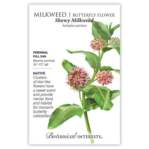 Botanical Interests - Showy Milkweed/Butterfly Flower