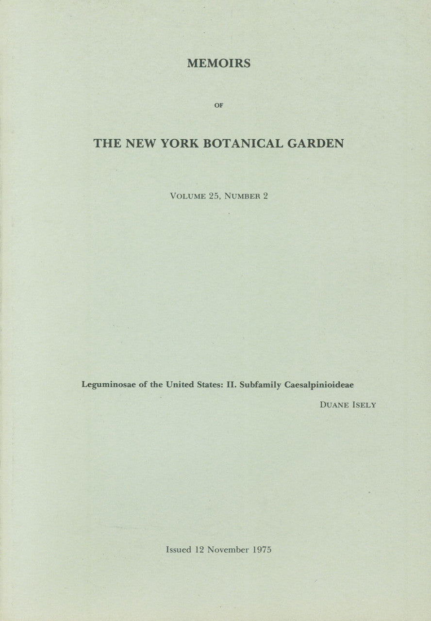 Leguminosae of the United States.Part II. Subfamily Caesalpinioideae. Mem (25)2