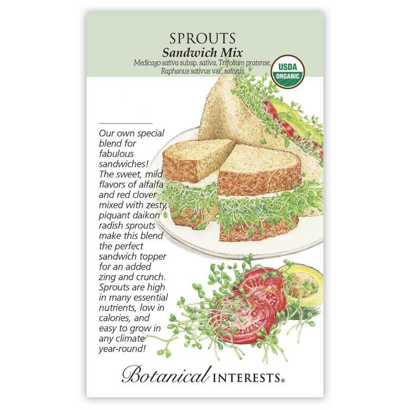 Botanical Interests - Sandwich Mix Sprouts Seeds