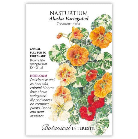 Botanical Interests - Alaska Variegated Nasturtium