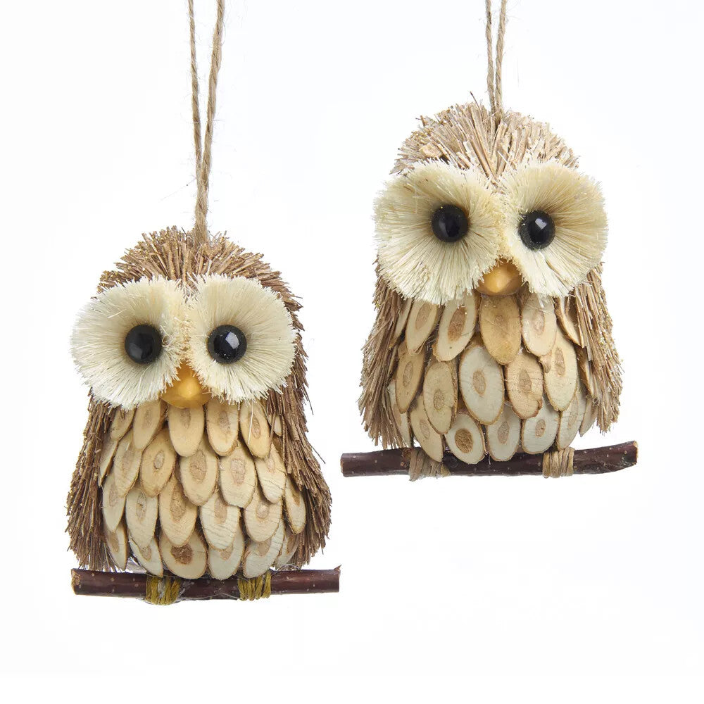 Owl on Branch Ornament